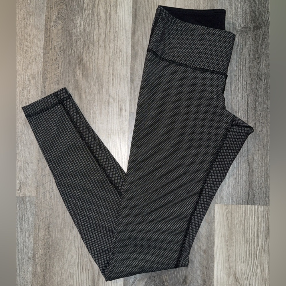 lululemon athletica Black Micro-Patterned Leggings